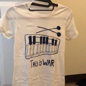 Signed Emily Kinney concert tee shirt.